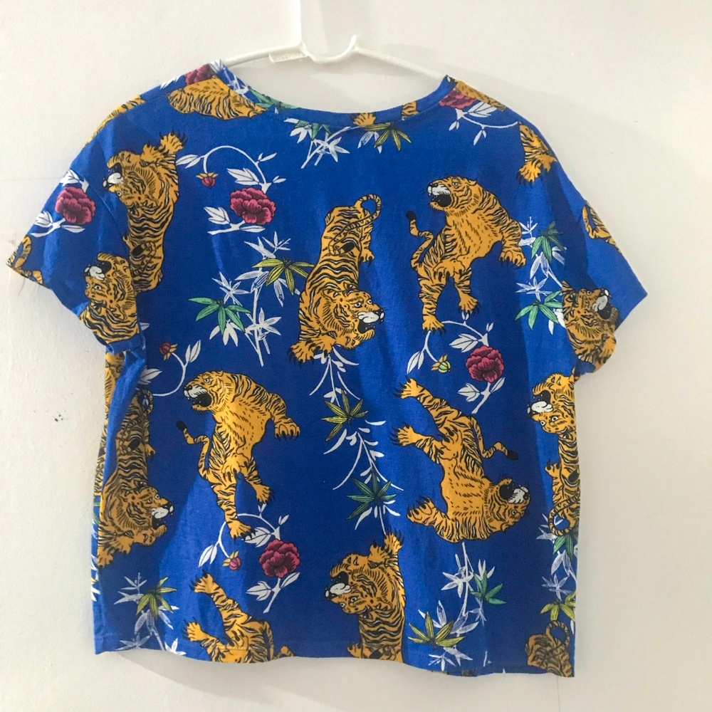 Zara Tiger Print Boxy Tee